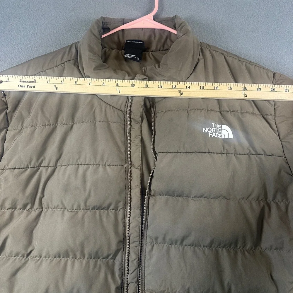 The North Face Mens Aconcagua 3 Down Puffer Jacket Taupe Green XXL NF0A84HZ